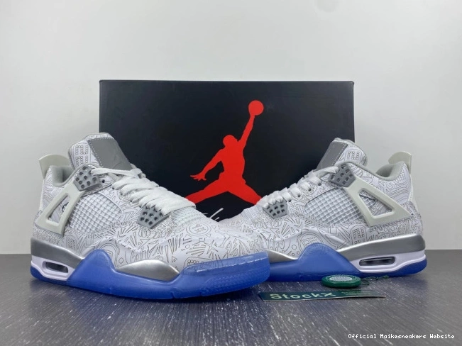 Official Maikesneakers Anniversary 4 705333-105 Laser Jordan 30th Retro 0630
